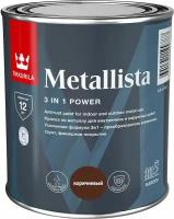 Краска TIKKURILA METALLISTA коричневая глянцевая 0,8 л