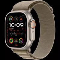 Apple Умные часы Apple Watch Ultra 2, 49 мм, M, Alpine Loop, Olive (MRFH3)