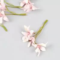 Цветы для декорирования "Лилейник" розовый 8.5 см, 5 шт