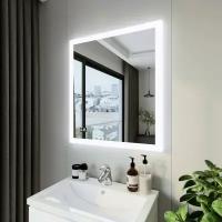 Зеркало для ванной Вега/Мальта 75 с подсветкой и часами, включение на взмах руки