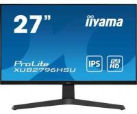 IIYAMA Монитор LCD 27'' [16:9] 1920х1080(FHD) IPS, nonGLARE, 250cd/m2, H178°/V178°, 1000:1, 80M:1, 16,7 миллионов цветов, 1ms, VGA, HDMI, DP, USB-Hub, Height adj, Pivot, Tilt, Swivel, Speakers, Swivel, 3Y, Black