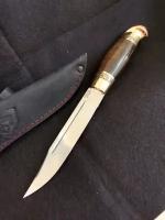 Нож разделочный нескладный Финский, кованая сталь для охоты, рыбалки, туризма