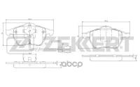 Колодки Торм. Диск. Передн. С Датчиком Ford Galaxy I-Ii 95- Seat Alhambra 96- Vw Sharan 95- Zekkert арт. bs-2847