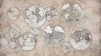 Фотообои Старинная карта мира 275x495 (ВхШ), бесшовные, флизелиновые, MasterFresok арт 13-067