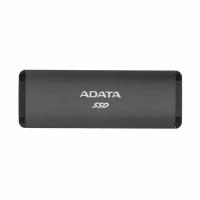 Накопитель SSD 2TB A-DATA SE760, External, USB 3.2 Type-C, [R/W -1000/- MB/s] 3D-NAND, титановый серый