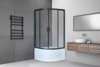 Душевой уголок Royal Bath RB90BK-T-BL 90x90