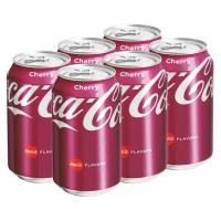 Газированный напиток Coca-Cola Cherry со вкусом вишни (США), 355 мл (6 шт)