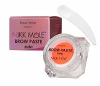 Паста для бровей Nikk Mole Brow Paste - Апельсин неон - Mini, 10гр