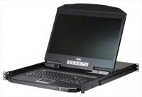 ATEN Квм консоль ATEN 18.5" 16-Port PS/2-USB VGA Single Rail WideScreen LCD KVM Switch