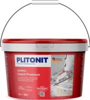 Затирка для швов plitonit Сolorit premium темно-серый, 2кг