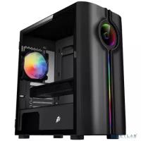 1STPLAYER Корпус 1STPLAYER INFINITE SPACE IS3 Black Корпус / mATX, TG / 1x120mm RGB fan inc. / IS3-BK-1F2 чёрный