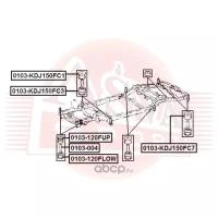 Подушка рамы, 0103KDJ150FC3 Asva 0103-KDJ150FC3