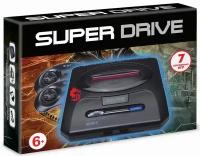 Игровая приставка 16 bit Super Drive Classic MK (7 в 1) + 7 встроенных игр + 2 геймпада (Черная)