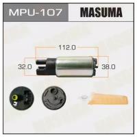 Бензонасос Masuma TOYOTA/ NZE121, ZZT240, SCP1#/ 1SZFE, 2SZFE, 1NZFE, 2NZFE, 1ZZFE MASUMA MPU107