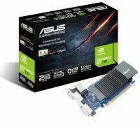 Видеокарта PCI-E ASUS GeForce 710 (GT710-SL-2GD3-BRK-EVO) 90YV0I70-M0NA00 2GB DDR3 64bit 28nm 954/900MHz DVI-D/D-Sub/HDMI