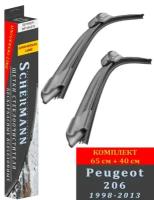 Щетки стеклоочистителя SCHERMANN для Peugeot 206 (1998-2013) / Пежо 206, 65 см+ 40 см