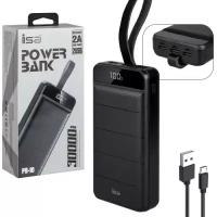 Внешний аккумулятор PB-10 30000mAh черный ISA (20шт/кор)