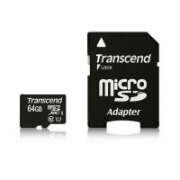 Карта памяти Transcend Premium microSDXC 64Gb UHS-I Cl10 +ад, TS64GUSDU1