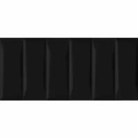 Настенная плитка Cersanit Evolution рельеф кирпичи черный (EVG233) 20х44 см (1.05 м2)