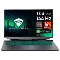 Ноутбук Machenike L17A Star JJ00GH00ERU (AMD Ryzen 7 7735H 3.2GHz/16384Mb/512Gb SSD/nVidia GeForce RTX 4060 8192Mb/Wi-Fi/Cam/17.3/1920x1080/No OS)