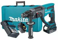 Аккумуляторный перфоратор Makita DHR202RFE, 1.9 Дж, c 2 АКБ 3 Ач и ЗУ, в кейсе