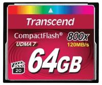 Карта памяти Compact Flash 64Gb Transcend TS64GCF800 800x