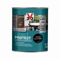 Эмаль V33 Direct Protect 113876, полуглянцевая, черная, 0.75л