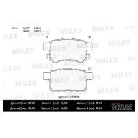 Колодки тормозные HONDA ACCORD 2.0-2.4 МКПП 08- задние MILES E410195