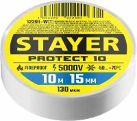 STAYER Protect-10 белая изолента ПВХ, 10м х 15мм (12291-W_z01)