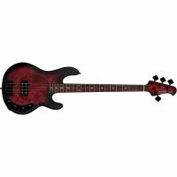 Бас-гитара STERLING StingRay HH Dark Scarlet Burst 4 струны