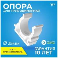 Хомут для крепления труб размером 32-37 мм. Защелка типа Клипса