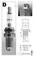 BRISK DR15YC1 Комплект свечей BRISK - Свеча зажигания DR15YC1 / Комплект 4 шт