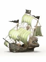 Набор для поделок и творчества сборная бумажная модель-конструктор Author KIT Пиратский Корабль
