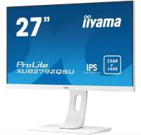 IIYAMA Монитор LCD 27'' [16:9] 2560х1440(WQHD) IPS, nonGLARE, nonTOUCH, 75 Гц, 350cd/m2, H178°/V178°, 1000:1, 5M:1, 1.07B, 5ms, VGA, DVI, HDMI, DP, USB-Hub, Height adj, Tilt, Swivel, Speakers, 3Y, White