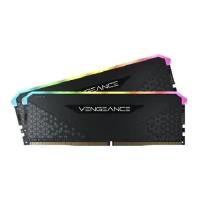 Модуль памяти DDR4 Corsair Vengeance RGB RS 16Gb (2x8Gb) 3600Mhz CL18 (18-22-22-42) 1.35V / CMG16GX4M2D3600C18 / Black