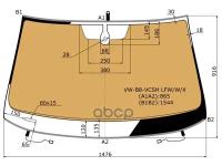 Стекло Лобовое (Обогрев Полный/ Датчик Дождя/ Молдинг) Volkswagen Passat 14- XYG арт. VW-B8-VCSH LFW/W/X