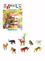 Набор фигурок Дикие животные, 9 предметов . Shantou Gepai P605B