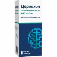 Церпехол раствор для приема внутрь шприц-дозатор 600мг/7мл 240мл