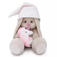 Budi Basa Мягкая игрушка Зайка Ми с розовой подушкой-единорогом 18 см SidS-305