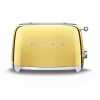 Тостер на 2 ломтика 950Вт."Smeg" золото (арт. 55570)