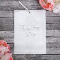 Приглашение на свадьбу с калькой Wedding day, с тиснением