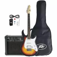 PEAVEY Raptor Plus Pack Sunburst (w/ Audition) комплект электрогитара, комбик, аксессуары