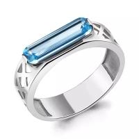 Серебряное кольцо Aquamarine А6969792 с топазом, Серебро 925°, размер 17,5