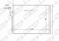 Радиатор кондиционера BMW 5-Series 09-17 / 6-Series 11-18 / 7-Series 08-15 / 5-Series Gran Turismo 0 SAT ST-BM55-394-0 | цена за 1 шт