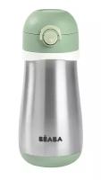 Поильник термос Beaba GOURDE INOX + ANSE 350ML SAUGE 913539