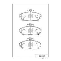 MK KASHIYAMA D5103M (265442100135N / 45022S6DE01 / 45022S6DE50) колодки дисковые п.\ Honda (Хонда) Civic (Цивик) 1.4-2.0 &16v