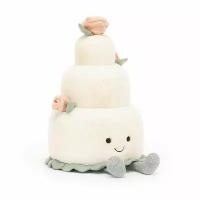 Мягкая игрушка Jellycat Amuseable Wedding Cake в виде свадебного торта