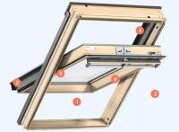 Мансардное окно VELUX GZL 1051 CK02 55x78 Thermo Technology