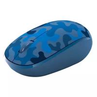 Мышь Microsoft Blue Camo, оптическая, беспроводная, синий [8kx-00017]