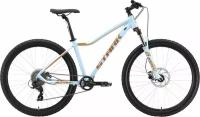 Велосипед Stark Viva 27.3 HD (2023) (Велосипед Stark'23 Viva 27.3 HD светло-голубой/оранжевый металлик 18", алюминий,HQ-0009993)